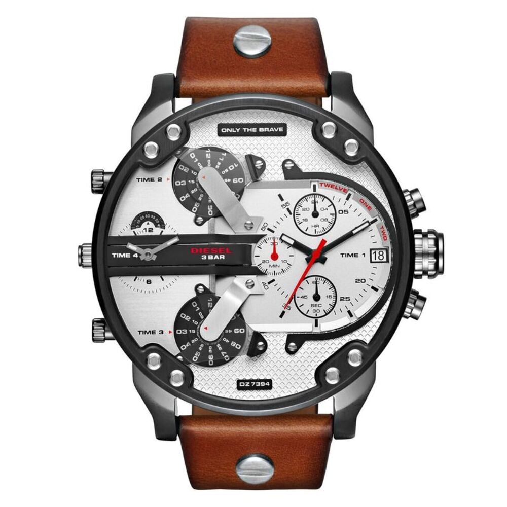 Diesel Men's Mr.Daddy White Dial Watch - DZ7394